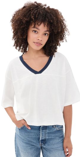 ASKK NY ASKK NY Football Tee Natural/ Navy