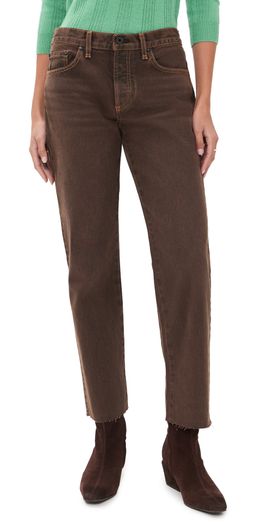 ASKK NY ASKK NY Low Straight Jeans Distressed Brown