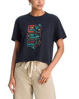 Askk Ny Askk Ny Martini Graphic Boyfriend Tee