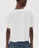 ASKK NY ASKK NY Shrunken V Neck Tee Ivory - 3