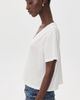 ASKK NY ASKK NY Shrunken V Neck Tee Ivory - 4