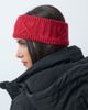 ASOS 4505 Ski & Snow 4505 Ski cable knit headband in ruby-RED - 2