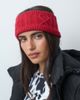 ASOS 4505 Ski & Snow 4505 Ski cable knit headband in ruby-RED - 3