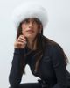 ASOS 4505 Ski & Snow 4505 Ski faux fur headband in white - 4