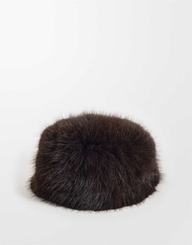 ASOS 4505 Ski & Snow 4505 Ski faux fur oversized hat in chocolate-Brown