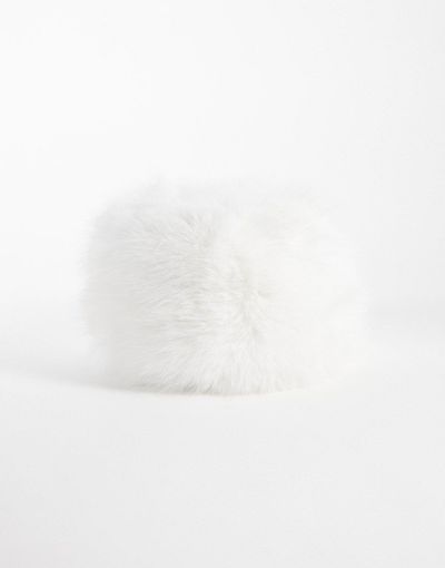ASOS 4505 Ski & Snow 4505 Ski faux fur oversized hat in white