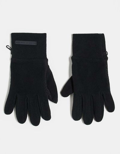 ASOS 4505 Ski & Snow 4505 Ski fleece insulated gloves with grips in black