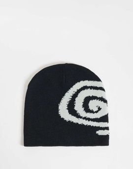 ASOS 4505 Ski & Snow 4505 Ski skull knit beanie with reversible design in black