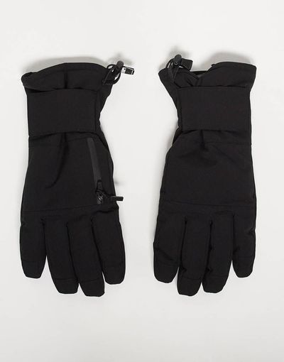 ASOS 4505 Ski & Snow 4505 Ski water repellent ski gloves with goggle wipe and pass pocket in black