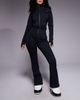 ASOS 4505 Ski & Snow ASOS 4505 Hourglass Ski soft shell belted ski suit with slim kick leg and faux fur hood in black - 1
