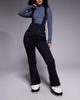 ASOS 4505 Ski & Snow ASOS 4505 Hourglass Ski soft shell water repellent kick flare ski pants in black - 1