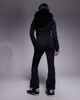 ASOS 4505 Ski & Snow ASOS 4505 Petite Ski soft shell belted ski suit with slim kick leg and faux fur hood in black - 4