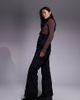 ASOS 4505 Ski & Snow ASOS 4505 Petite Ski soft shell water repellent kick flare ski pants in black - 1