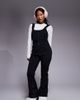 ASOS 4505 Ski & Snow ASOS 4505 Ski Petite soft shell belted water repellent bib salopettes in black - 1