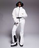 ASOS 4505 Ski & Snow ASOS 4505 Ski soft shell and faux fur belted slim kick ski suit in white - 1