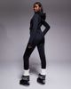 ASOS 4505 Ski & Snow ASOS 4505 Ski soft shell belted ski suit with skinny legs and faux fur hood in black - 2