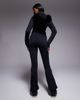 ASOS 4505 Ski & Snow ASOS 4505 Ski soft shell belted ski suit with slim kick leg and faux fur hood in black - 2