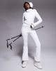ASOS 4505 Ski & Snow ASOS 4505 Ski soft shell belted ski suit with slim kick leg and faux fur hood in white - 1