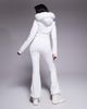 ASOS 4505 Ski & Snow ASOS 4505 Ski soft shell belted ski suit with slim kick leg and faux fur hood in white - 2