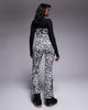 ASOS 4505 Ski & Snow ASOS 4505 Ski soft shell belted water repellent bib overalls in snow leopard-Multi - 2