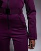 ASOS 4505 Ski & Snow ASOS 4505 Ski soft shell retro side stripe belted ski suit in plum and black-Purple - 4