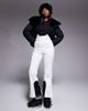 ASOS 4505 Ski & Snow ASOS 4505 Ski soft shell water repellent kick flare ski pants in white - 1