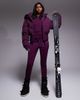 ASOS 4505 Ski & Snow ASOS 4505 Ski soft shell water repellent skinny ski pants in plum-Purple - 1