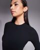 ASOS 4505 Ski & Snow ASOS 4505 Ski thermal ribbed fleece lined base layer long sleeve top with sweat wicking finish in black - 3