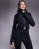 ASOS 4505 Ski & Snow ASOS 4505 Tall Ski soft shell belted ski suit with slim kick leg and faux fur hood in black - 2