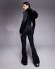 ASOS 4505 Ski & Snow ASOS 4505 Tall Ski soft shell belted ski suit with slim kick leg and faux fur hood in black - 4