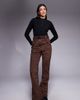 ASOS 4505 Ski & Snow ASOS 4505 Tall Ski soft shell straight leg belted ski pants in coffee-Brown - 1