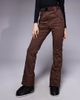 ASOS 4505 Ski & Snow ASOS 4505 Tall Ski soft shell straight leg belted ski pants in coffee-Brown - 2