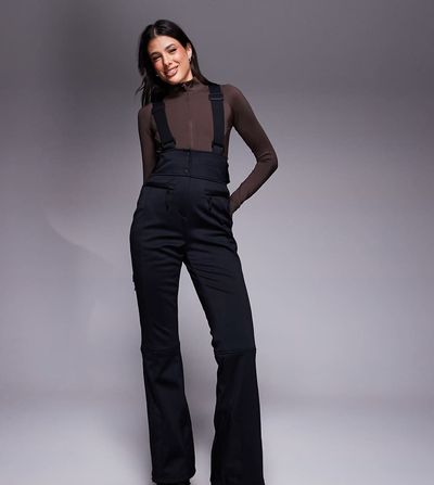 ASOS 4505 Ski & Snow ASOS 4505 Tall Ski soft shell water repellent kick flare ski pants in black