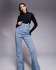 ASOS 4505 Ski & Snow ASOS 4505 Tall Ski soft shell water repellent kick flare ski pants in chalk blue - 1