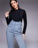 ASOS 4505 Ski & Snow ASOS 4505 Tall Ski soft shell water repellent kick flare ski pants in chalk blue - 2