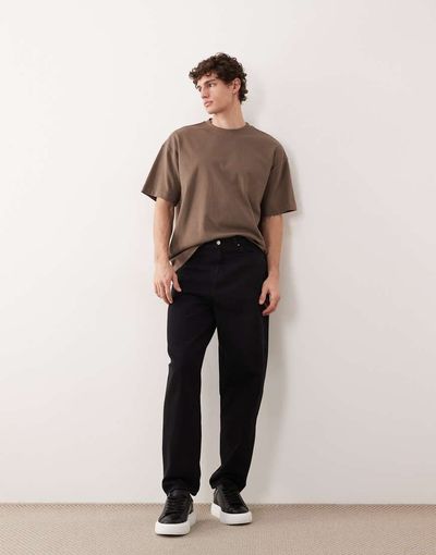 ASOS COLLECTIVE ASOS COLLECTIVE AC-B-251 tapered slim fit jeans in black