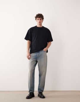 ASOS COLLECTIVE ASOS COLLECTIVE AC-B-251 tapered slim fit jeans in vintage blue wash denim