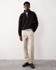 ASOS COLLECTIVE ASOS COLLECTIVE AC-B-253 signature straight fit carpenter pants in ecru-White - 1