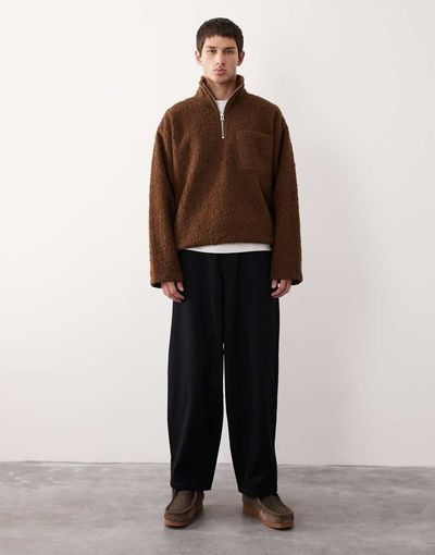 ASOS COLLECTIVE ASOS COLLECTIVE AC-B-254 tapered barrel pants in black