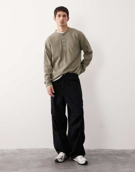 ASOS COLLECTIVE ASOS COLLECTIVE AC-B-255 oversized cargos in washed black