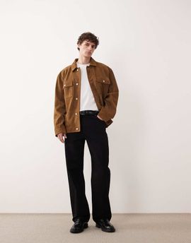 ASOS COLLECTIVE ASOS COLLECTIVE AC-B253 classic straight fit jeans in black denim