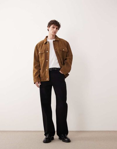 ASOS COLLECTIVE ASOS COLLECTIVE AC-B253 classic straight fit jeans in black denim