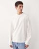 ASOS COLLECTIVE ASOS COLLECTIVE AC-T-251 signature fit heavyweight long sleeve T-shirt in cream-White - 1
