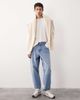 ASOS COLLECTIVE ASOS COLLECTIVE AC-T-251 signature fit heavyweight long sleeve T-shirt in cream-White - 2