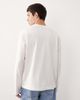 ASOS COLLECTIVE ASOS COLLECTIVE AC-T-251 signature fit heavyweight long sleeve T-shirt in cream-White - 3