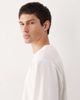 ASOS COLLECTIVE ASOS COLLECTIVE AC-T-251 signature fit heavyweight long sleeve T-shirt in cream-White - 4