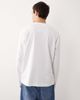ASOS COLLECTIVE ASOS COLLECTIVE AC-T-251 signature fit heavyweight long sleeve t-shirt in white - 3