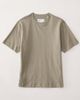 ASOS COLLECTIVE ASOS COLLECTIVE AC-T-251 signature fit heavyweight t-shirt in pale khaki-Green - 1