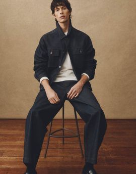 ASOS COLLECTIVE ASOS COLLECTIVE classic fit denim jacket in raw indigo - part of a set-Blue
