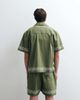 ASOS COLLECTIVE ASOS COLLECTIVE cotton-linen blend embroidered shorts in khaki green - part of a set - 3